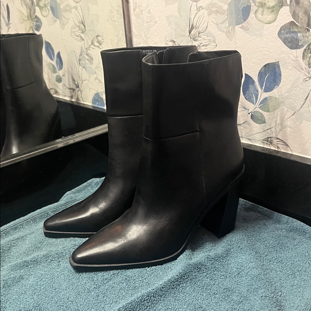 Steve Madden Black Ankle Booties